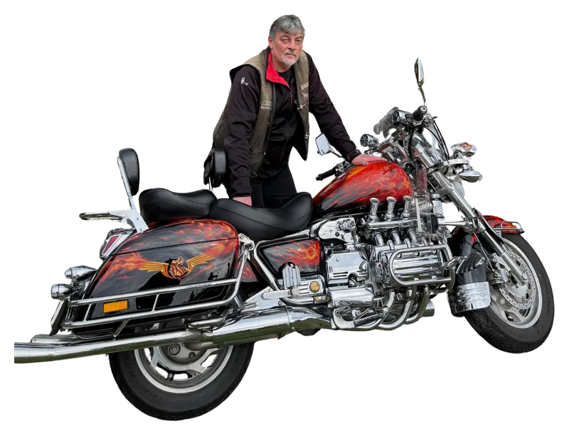 Ddrak (#29144) u své Hondy Valkyrie