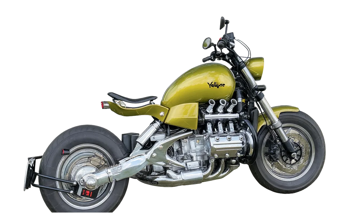 Honda Valkyrie jezdce Franta (#29145) – olivová, styl bobber