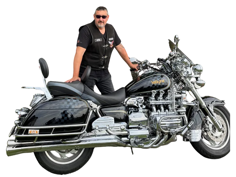 Ladik (#37130) u své Hondy Valkyrie